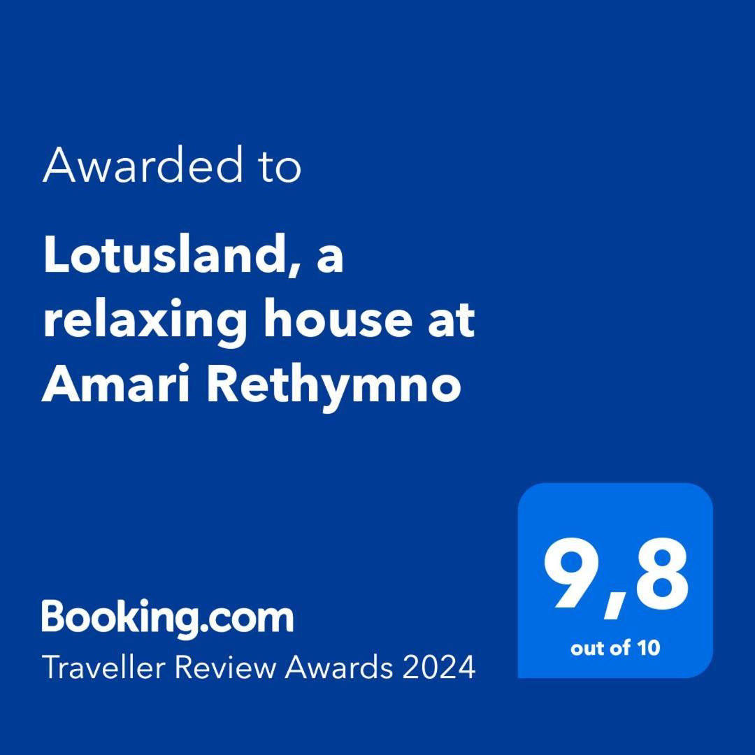 Lotusland, A Relaxing House At Amari Rethymno Villa Agia Fotini  Bagian luar foto